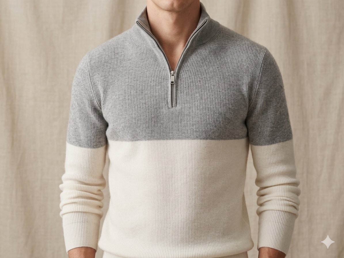 Massimo Dutti Quarter-Zip